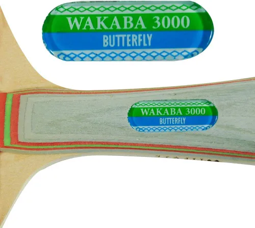 Vista 3 de Butterfly Wakaba Shakehand - Raqueta de tenis de mesa Serie Japón Control excepcional con velocidad y giro confiables Recomendado