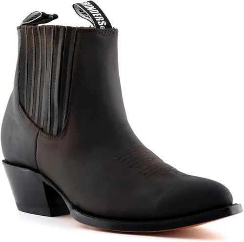 Vista 7 de Grinders Maverick Brown - Botas vaqueras para hombre, Negro
