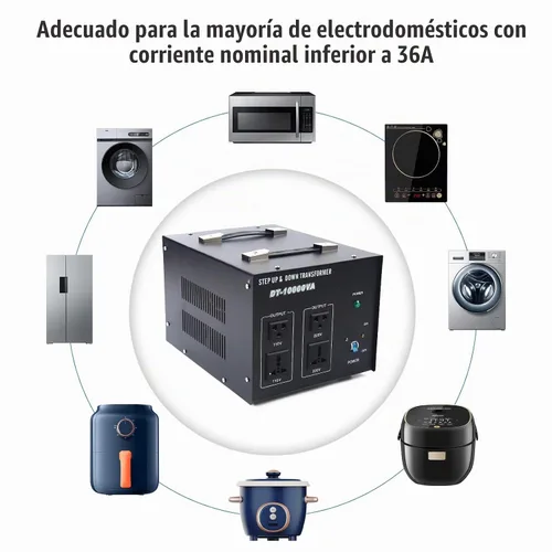 Vista 7 de Transformador Convertidor de Voltaje de 10000W Paso Arriba/Abajo 110V/220V Convertidor de Voltaje USB Transformador Convertidor de Potencia