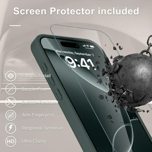 Vista 1749 de Funda para Google Pixel 10 Pro XL, cubierta magnética mate, color negro Fit for MagSafe, Screen Protector included, Shockproof Military Grade