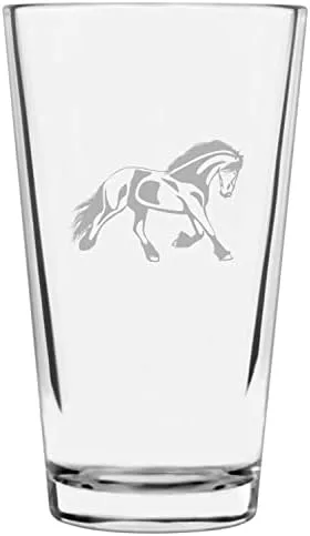 Vista 79 de Shetland Pony (cuerpo) - Vaso de pinta grabado con temática de caballo alternativo de 16 onzas