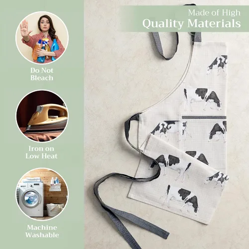 Vista 174 de Maison d' Hermine Delantales para mujer con bolsillo, 100% algodón (27.50 x 31.50 pulgadas)