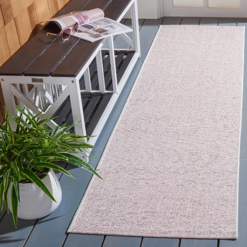 Vista 56 de SAFAVIEH Alfombra lavable al aire libre Courtyard Collection - 2'3" x 5', marfil y verde, no desprende pelusa y fácil limpieza, ideal para patio