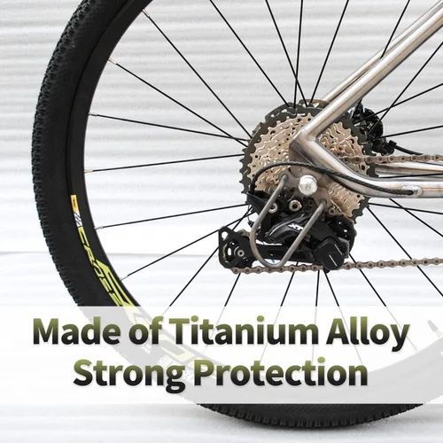 Vista 6 de TiTO Titanio Bicicleta Desviador Trasero Protector Rack Protector para Mountain Road Ciclismo Bicicleta Aplicar a Sram y Shimano