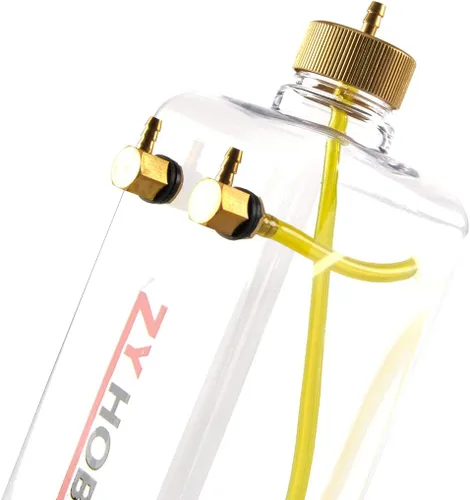 Vista 2 de ZYHOBBY Tanque de combustible RC 1000ML, botella de combustible de gas RC con plástico transparente para modelo de avión RC en EE. UU