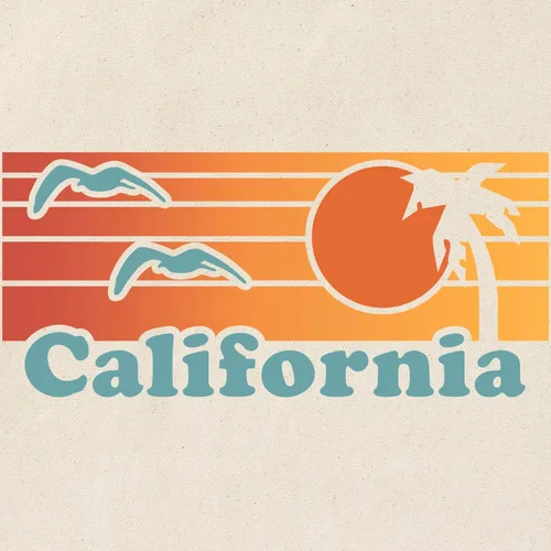 Vista 2 de CafePress California Tote Bag - Bolsa de lona natural, bolsa de compras reutilizable, Caqui