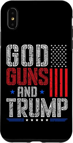 Vista 11 de God Guns and Trump Vote Donald Trump Republican Case for iPhone 17