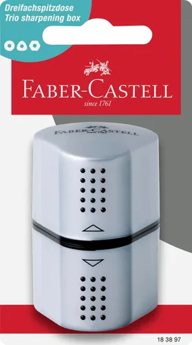 Vista 2 de Faber-Castell Sacapuntas Grip Trio: Sombras de rosas