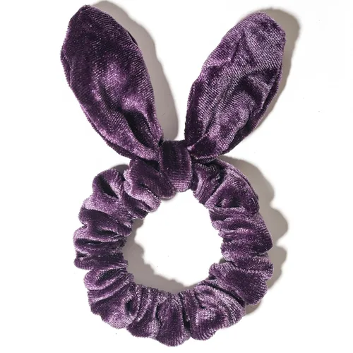 Vista 5 de SUSULU Bandas elásticas de terciopelo para el cabello, bandas para el cabello con nudo torcido, accesorios para cola de caballo, paquete de 12