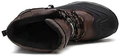 Vista 6 de NORTIV 8 - Botas de esquí de invierno con suela de goma para hombre, con aislamiento impermeable