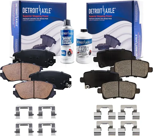 Vista 20 de Detroit Axle - Zapatas de freno traseras para Chevrolet Aveo Aveo5 Spark Pontiac G3 Suzuki Swift+ Reemplazo de zapatas de freno semimetálicas
