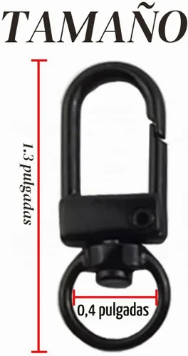 Vista 2 de NSBELL 100 ganchos giratorios con cordón de metal resistente para dijes de mochila, tiradores de cremallera, proyectos de cuentas, clip pequeño