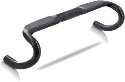 Vista 8 de Manillares de carbono RXL SL, manillares para bicicleta de carretera, 31.8mm x 458/478/498mm, caída de 110mm, alcance de 78mm, Negro/Rojo, fibra