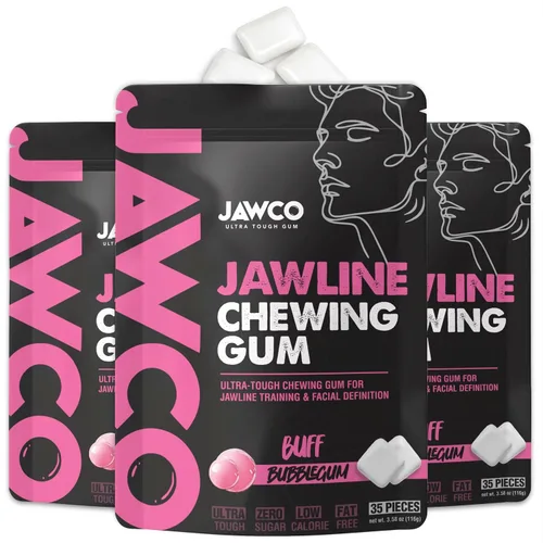 Vista 20 de JAWCKO Chicle Ultra-Resistente para Mandíbula Obtén una Mandíbula Más Fuerte y Cuadrada Chicle Duro de Entrenamiento para Mandíbula Fuerza 15X