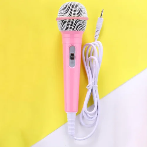 Vista 6 de EKDJKK Micrófono con cable, micrófono portátil con cable de 0.138 in, conector ligero sin batería, máquina de canto, micrófono de mano con cable