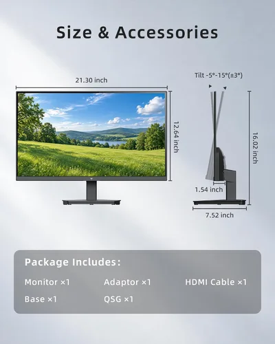 Vista 8 de KTC Monitor de computadora para juegos de 24 pulgadas 144Hz, panel FHD IPS