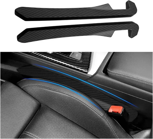 Vista 12 de Junecarp Paquete de 2 rellenos de espacio para asiento de automóvil, organizador flexible para evitar que los artículos se caigan, accesorios