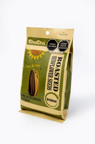 Vista 6 de ChaCha Semillas de girasol tostadas naturales (paquete de 3, total de 26.46 oz)