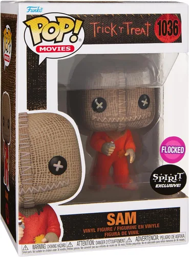 Vista 6 de Funko Figura Spirit Halloween Trick 'r Treat Sam with Razor Flocked POP! Horror Collectible