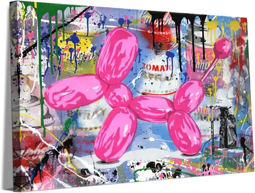 Vista 70 de Yeesjoee Graffiti Hip-Hop Style Culture - Arte de pared, póster abstracto de la vida es hermosa, impresión en lienzo colorido y moderno de pintura