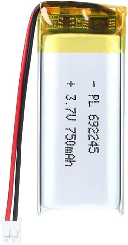Vista 10 de 3.7V 180mAh 402030 Batería LiPo con conector JST PH2.0.000 in 2-Pin