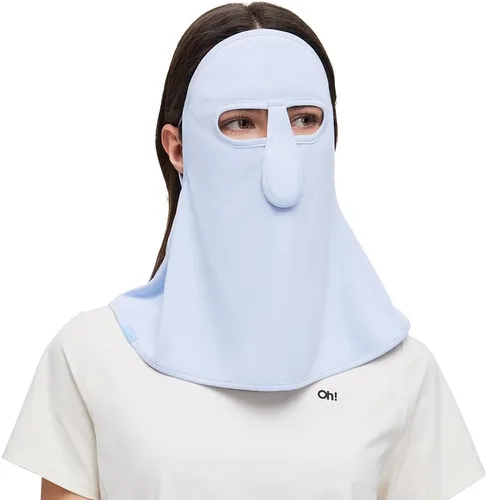 Vista 13 de SLF6M103T - Máscara de protección solar para el cuello, polaina para el cuello, bufanda, pasamontañas, pañuelos de tela con bucles para las orejas