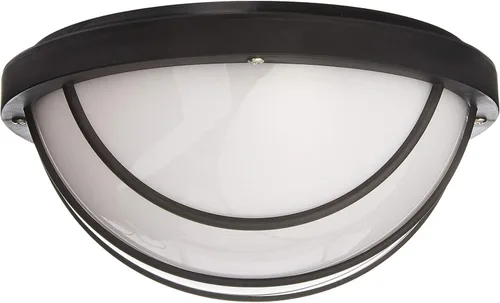 Vista 2 de Nuvo SF77/859 Mamparo 1-Light Round Cage 75W A19, negro texturizado