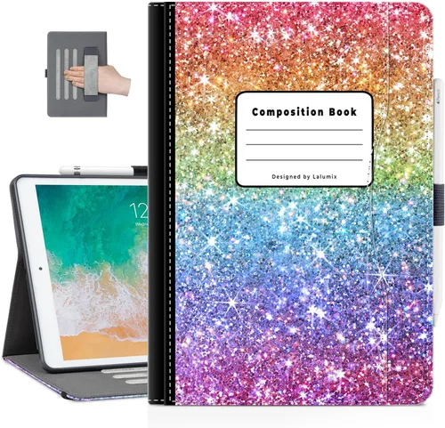 Vista 8 de Funda para iPad 9Th/8Th/7Th Generation para iPad 10.2 de 10.2 pulgadas, múltiples ángulos de visión con apagado automático y encendido para niños