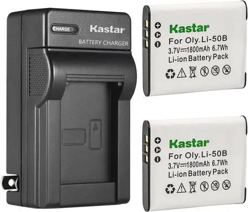 Vista 5 de Kastar Cargador de batería de pared AC para Olympus Li-50B, Stylus 9010, SZ-10, SZ-11, SZ-12, SZ-14, SZ-15, SZ-16, SZ-20, SZ-25MR, SZ-30MR, SZ-31MR