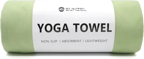 Vista 20 de Eunzel Toalla de yoga caliente antideslizante para esterilla de yoga, toalla absorbente de sudor para yoga caliente, pilates y entrenamiento, 72 x
