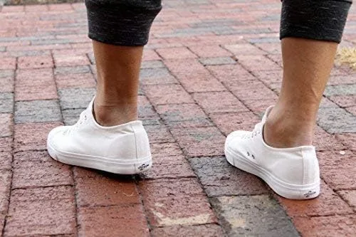 Vista 9 de NJ - Tenis de lona unisex para hombre, mujer, adolescentes