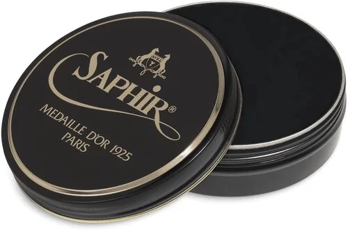 Vista 10 de SAPHIR Medaille d'Or Pate De Luxe - Esmalte de zapatos de cera natural para brillo de cuero Marrón medio