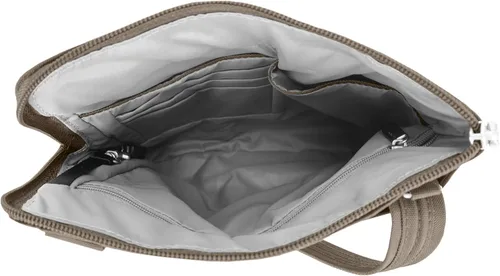 Vista 8 de Travelon - Bolso bandolera antirrobo clásico, doble cremallera, delgado