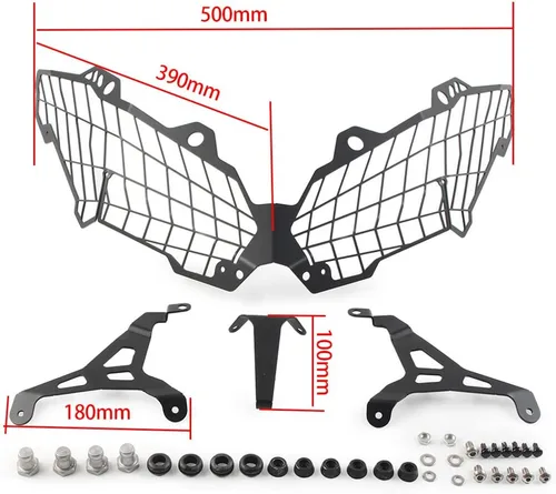 Vista 3 de Protector de faros delanteros de motocicleta, protector de parrilla para Kawasaki Versys 650 2015-2020
