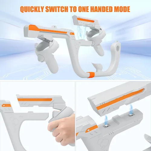 Vista 6 de Magnetic Stock for Oculus Quest 2 Controller Handle Accessories Improves Stability Better Gaming in FPS