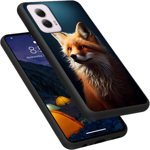 Vista 168 de Funda para Motorola Moto G Play 4G 2024, delgada y ligera, de silicona de TPU suave, color negro, ultrafina, para Motorola Moto G Play 4G 2024, Art
