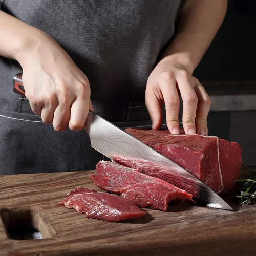 Vista 3 de PAUDIN Cuchillo de chef, cuchillo Santoku y cuchillo utilitario