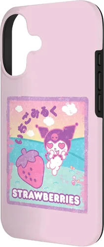 Vista 2 de Kuromi - Funda con leche de fresa para iPhone 17