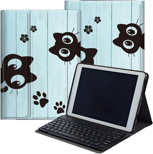 Vista 13 de DEGDFSGR Funda para Samsung Galaxy Tab A8 10.5 con teclado, teclado inalámbrico desmontable cierre magnético, funda protectora para Samsung Tab A8