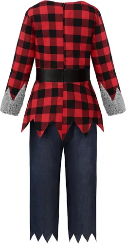 Vista 2 de ReliBeauty Disfraz de hombre lobo para niños