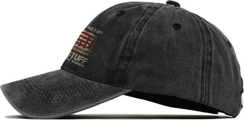 Vista 3 de I Fix Things Hat, I Fix Stuff and Know Things Sombrero para hombres, I Fix Things and I Know Stuff Sombrero Sombrero I Fix Stuff 1 1 (negro), Negro