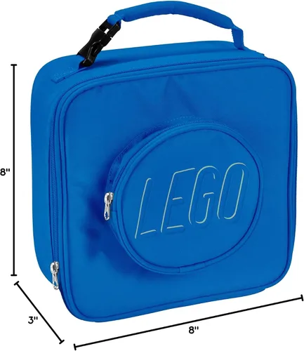 Vista 7 de LEGO Brick Eco Lunch, Azul, Lego Bolsa de almuerzo de ladrillo