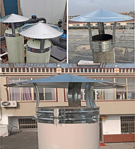 Vista 7 de Tapa de chimenea con tapa de cono, tapas de chimenea Ventilación de techo, tapa de lluvia de chimenea, estufa de escape de chimenea, estufa