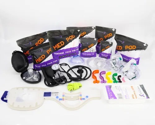 Vista 9 de Lightning X Bolsa modular X-grande de primeros auxilios EMT Medic para trauma con suministros de kit de primeros auxilios de emergencia (Negro)
