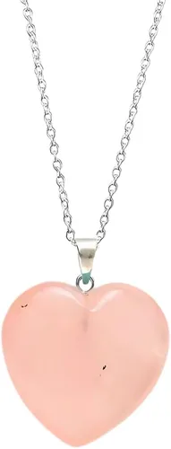 Vista 49 de Gempires Love - Collar con colgante de cristal de corazón para mujer, chapado en plata, cadena ajustable de 18 + 2 pulgadas