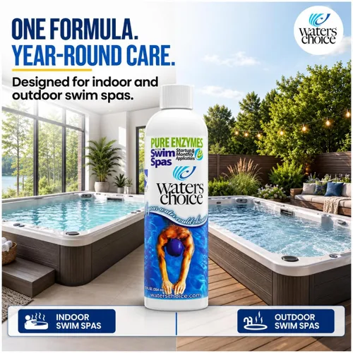 Vista 5 de Waters Choice Enzimas para spas de natación, tratamiento de agua de spa para spas de natación de 1000 a 2000 galones, específicamente formuladas