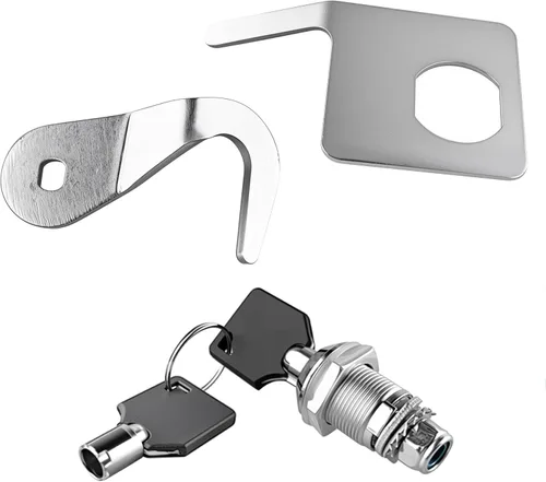 Vista 5 de Cerradura de motocicleta Harley Trunk Latch Tour Pak Lock con 2 llaves se adapta a modelos Harley Davidson 1991-2013 con Tour Pak