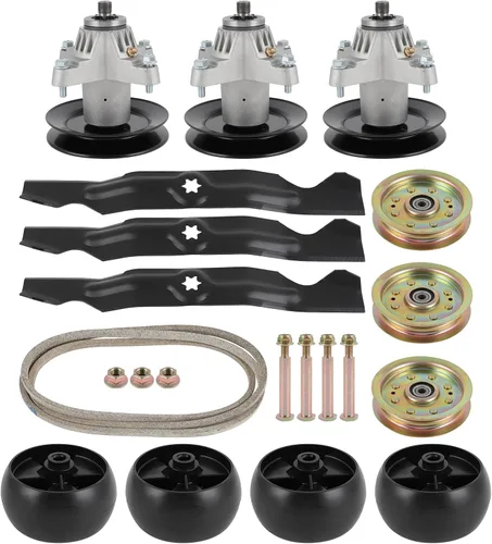 Vista 25 de SCITOO Kit de reconstrucción de cubierta, 42 piezas de cubierta de cortacésped compatible con Poulan Pro PP19A42 PB185A42 PB195H42LT PB20H42YT, 1