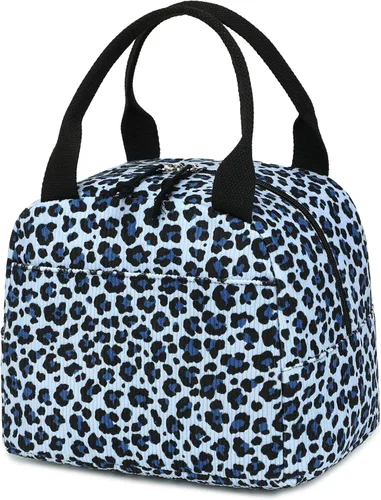 Vista 37 de Bluboon Bolsa de almuerzo para mujer, bonita bolsa de almuerzo de pana con correa para el hombro, reutilizable, aislada, gran capacidad