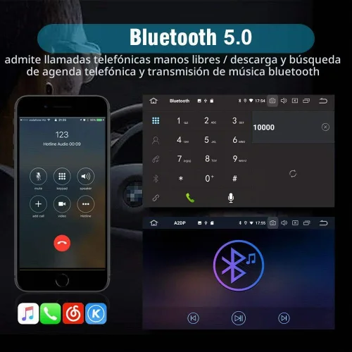 Vista 6 de SYGAV - Radio estéreo para automóvil con sistema Android, unidad principal de navegación GPS PX6 4G+64G para 2008-2013 con OEM Rockford+Carplay